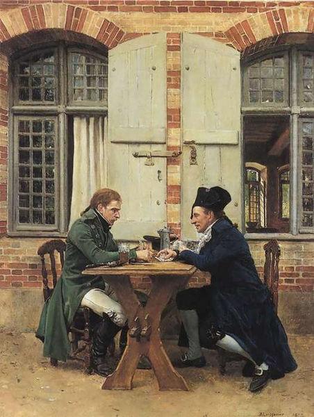 Jean-Louis-Ernest Meissonier The Card Players china oil painting image